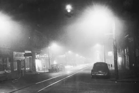 The Donora Smog of 1948 began on October 27 and lasted until October 31, when rain cleared the combined smoke, fog and pollution that had become trapped over the town.
