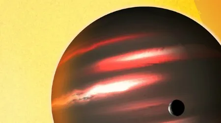 An artist's concept of what planet TrES-2b might look like