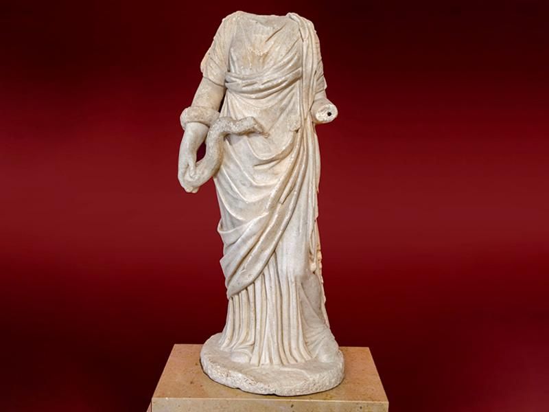 Headless statue of health goddess Hygieia