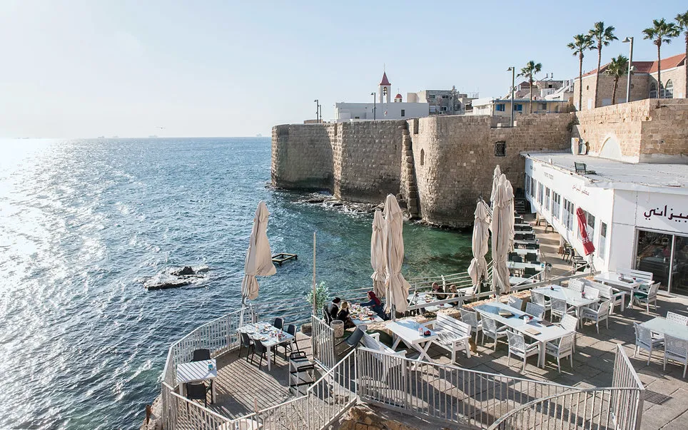 seawall around Akko