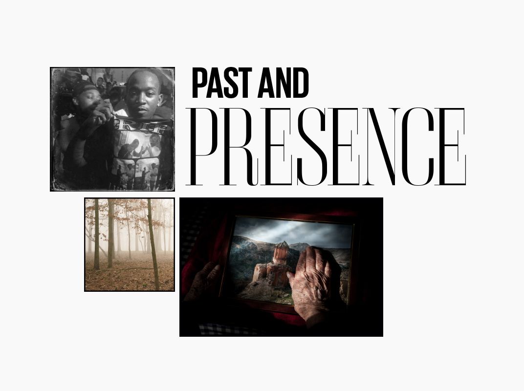 Photo collage -past and presence