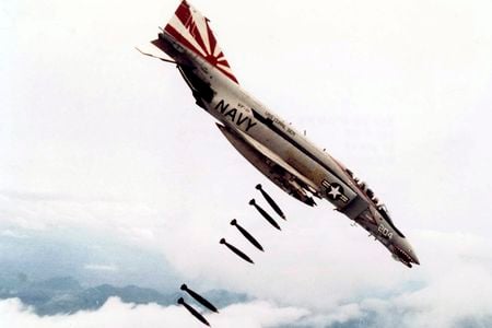 In Vietnam, the U.S. Navy used the F-4 for ground attack.
