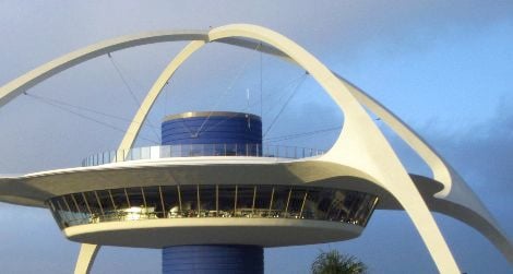 The Theme Building at the Los Angeles International Airport, built in 1961