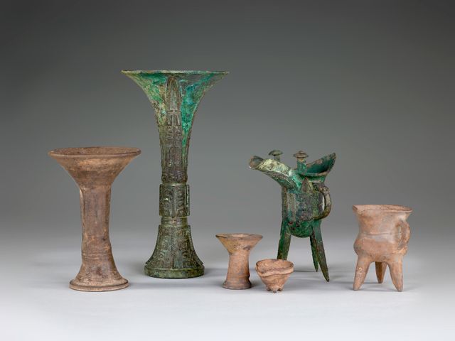 &ldquo;Anyang: China&rsquo;s Ancient City of Kings&rdquo; is on view at the Smithsonian&rsquo;s National Museum of Asian History (above: A grouping of bronze wine cups and warmers from middle to late Anyang period, c. 1100-1150 B.C.E.).&nbsp;