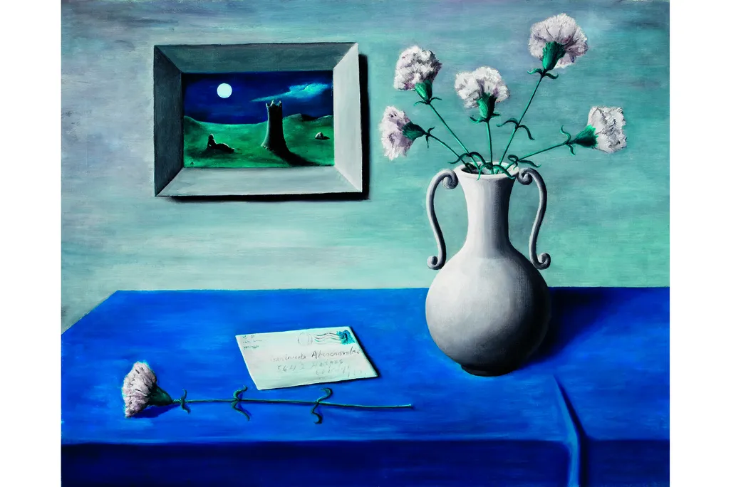 OPENER - Letter from Karl, Gertrude Abercrombie, 1940. Oil on canvas. 24 x 30 in.