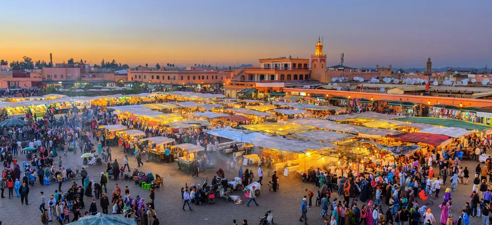  Djemaa El Fna Square and Koutoubia Mosque, Marrakech 