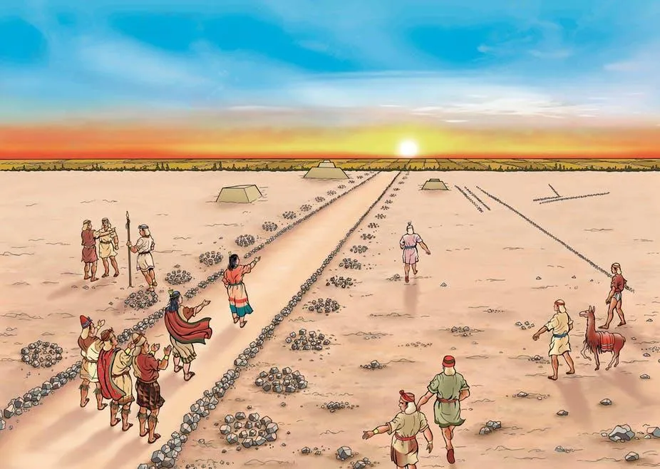 Coming together for a solstice feast in ancient Peru.