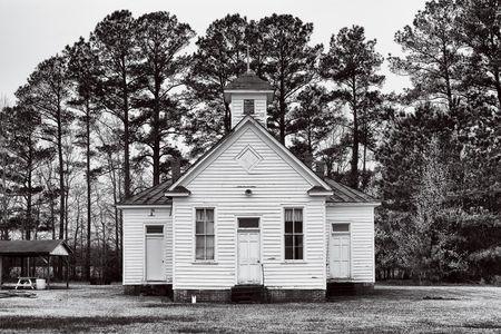 Built in 1920, this Rosenwald School in Hertford County, North Carolina, was later acquired by the Pleasant Plains Baptist Church and has served as a community center and fellowship hall. 