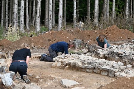 Archaeologists have been digging at the Kapersburg fort for many years.
