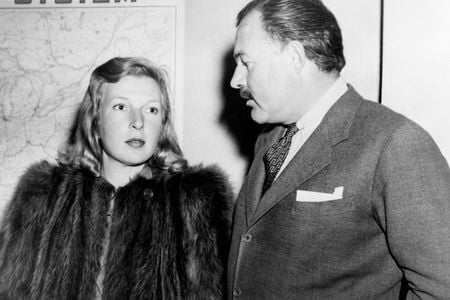 War correspondent Martha Gellhorn (left) and her first husband, Ernest Hemingway, in 1940