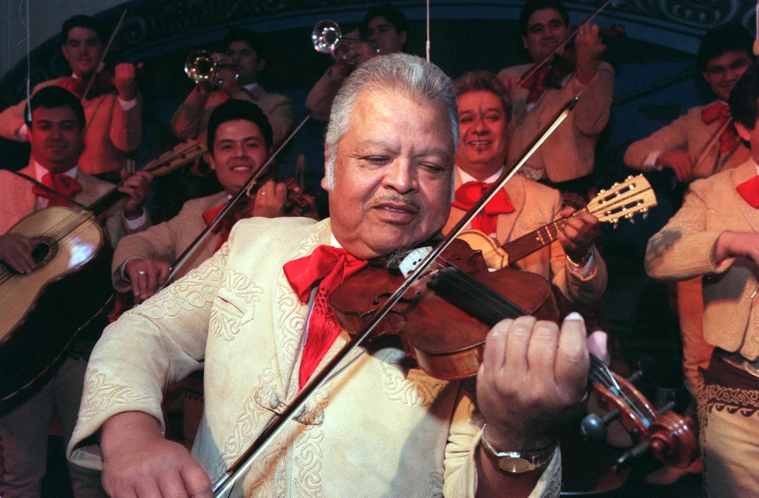 Nati Cano performing with his Mariachi Los Camperos