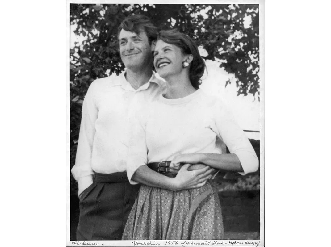 Ted Hughes and Sylvia Plath in Yorkshire, England