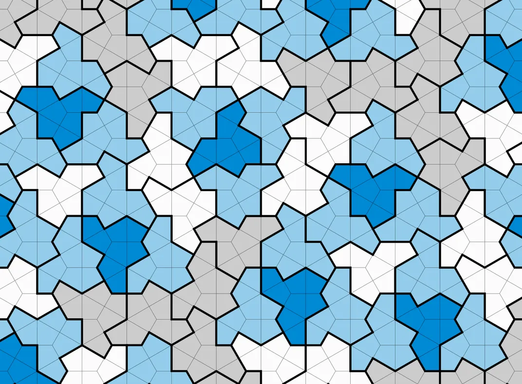 a tiling of the 13-sided shape