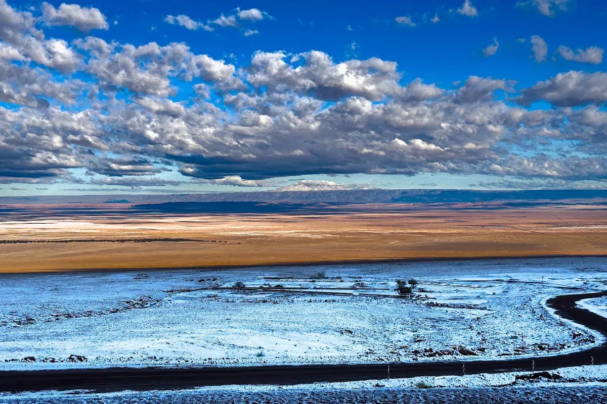 Rare Blanket of Snow Falls in Chile's Atacama, the World's Driest Desert