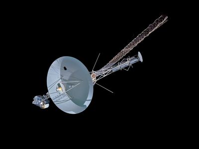 The Development Test Model for the two Voyager probes, which continue to transmit data more than 40 years after they were launched, was built by NASA's Jet Propulsion Laboratory.