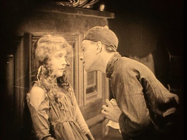 Scene from Broken Blossoms starring Lillian Gish and Richard Barthelmess