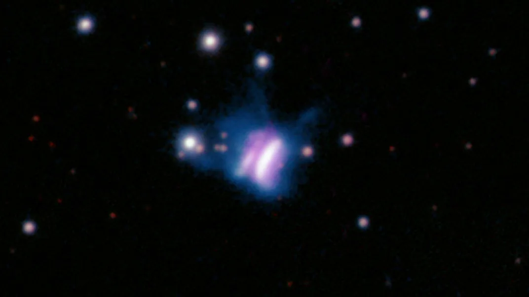 Cosmic Butterfly, a Planet-Forming Disk
