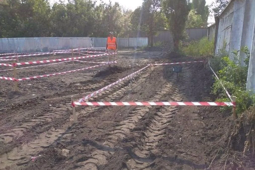 An image of the recently discovered graves in Odessa