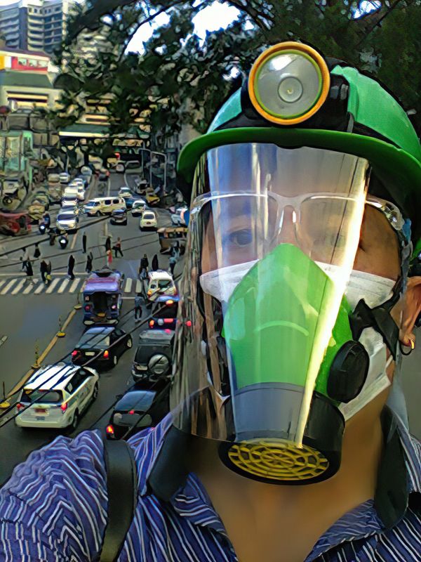 An Asthmatic's COVID-19 Defense (a gas mask over a surgical mask protected me daily from pollution and COVID) thumbnail