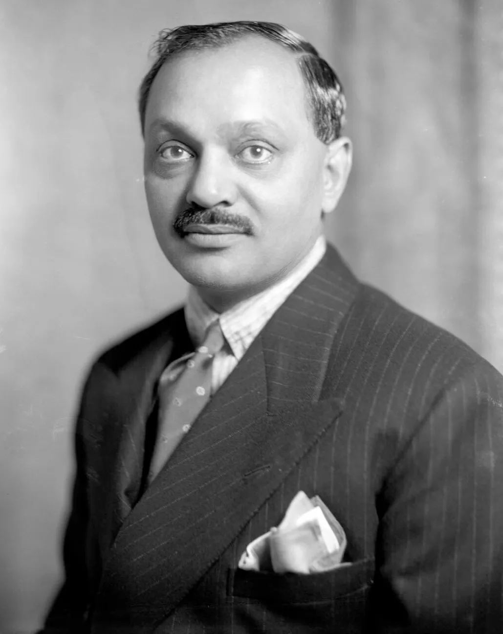 A 1936 photo of Digvijaysinhji Ranjitsinhji Jadeja, the maharaja of Nawanagar