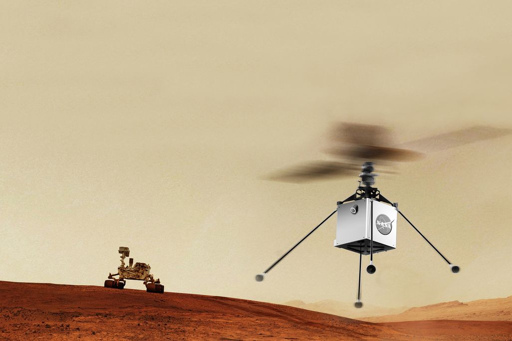 Mars Helicopter rendering