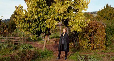 See Alice Waters and her new portrait side-by-side on Friday.