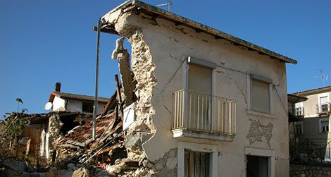 The April 6, 2009 earthquake in Italy destroyed many buildings, new and old.