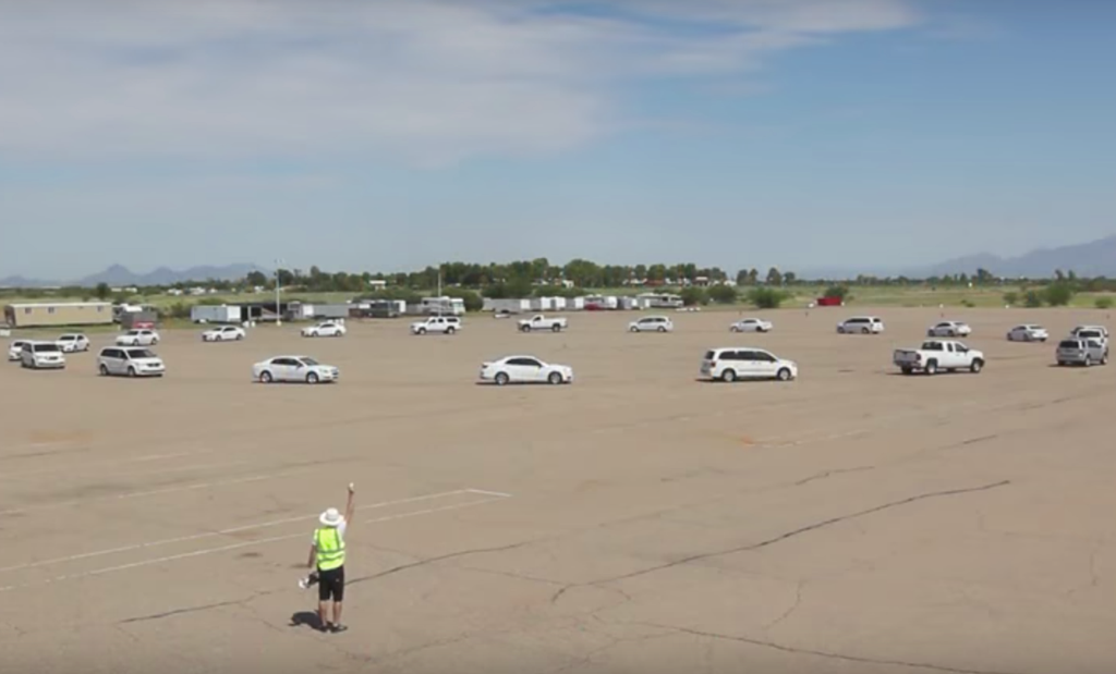Autonomous car test