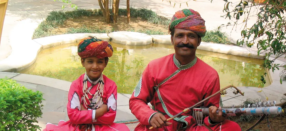  Father and son in Rajasthan. Credit: Linda Currie