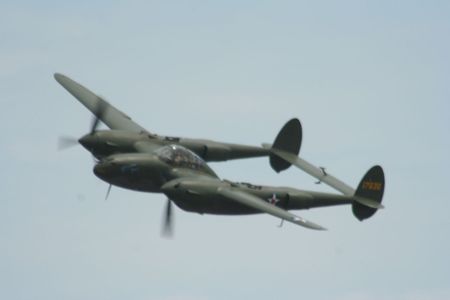 Glacier Girl in flight. 