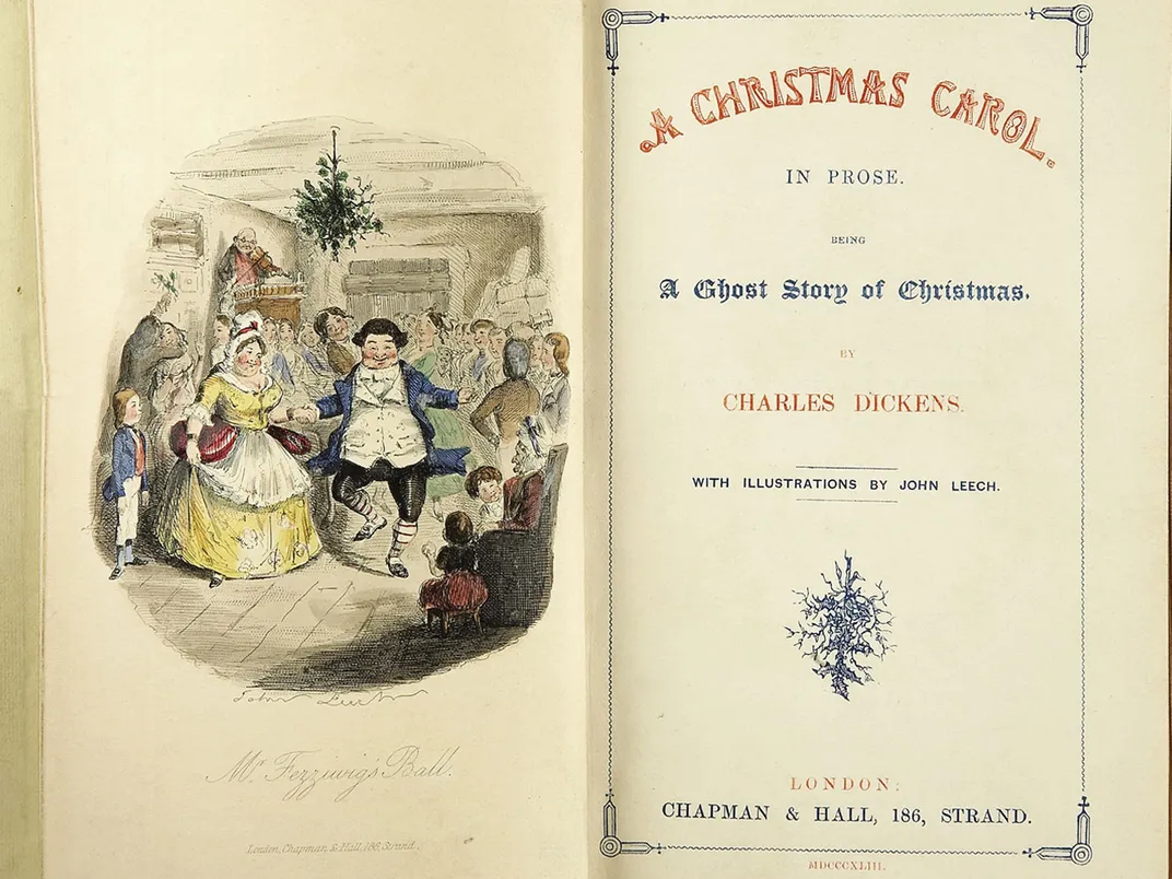 The title page of the first edition of Charles Dickens'&nbsp;A Christmas Carol​​​​​​​