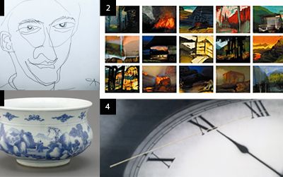 Closing Soon: 1) "Calder's Portraits: A New Language;" 2) "Vantage Point: The Contemporary Native Art Collection;" 3) "Chinamania: Whistler and the Victorian Craze for Blue-and-White;" 4) "Fragments in Time and Space"*