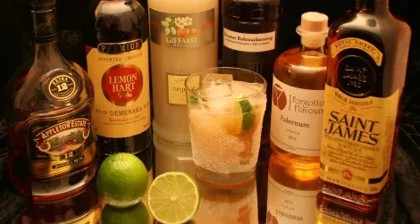 Falernum, a syrup that originates in Barbados, pairs nicely with rum.