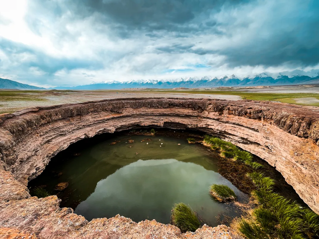 Crater in western China