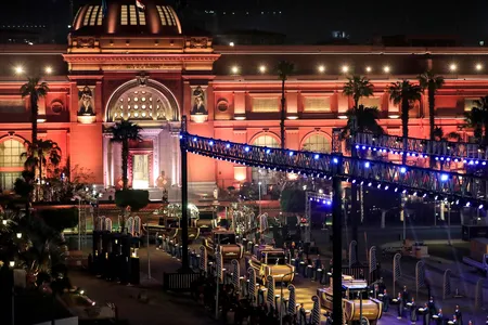 Egyptian officials moved 22 mummies—including 18 kings and 4 queens—to the newly opened National Museum of Egyptian Civilization.
