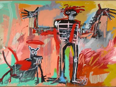 Boy and Dog in a Johnnypump, Jean-Michel Basquiat, 1982.