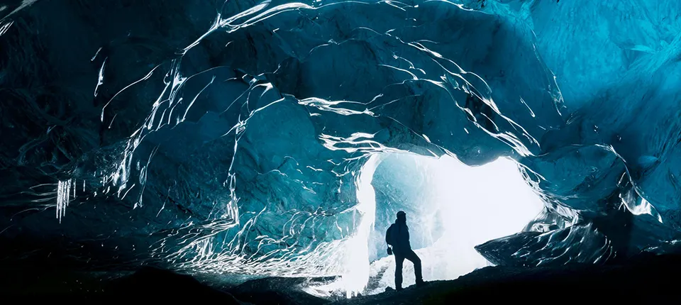Ice cave in Iceland