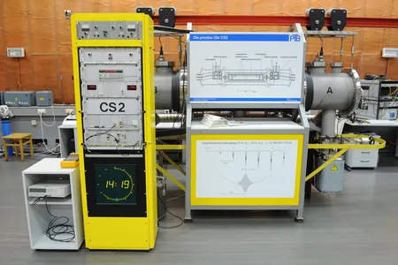 An atomic clock at the Physical Technical Federal Institution in Braunschweig, Germany.
