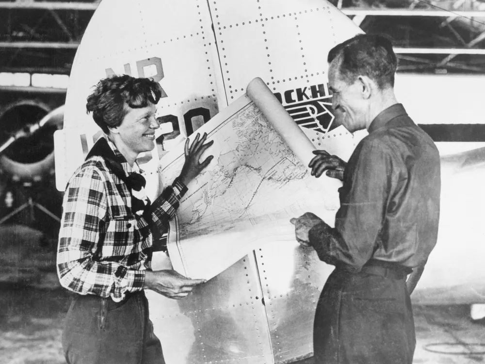 Amelia Earhart and Fred Noonan