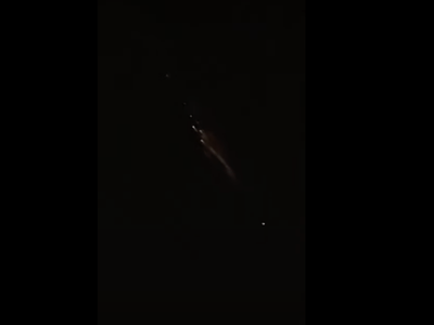 Screenshot from a video of the fireball reported to the&nbsp;American Meteor Society.