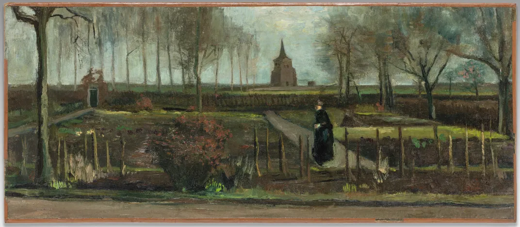 The Parsonage Garden at Nuenen in Spring restored