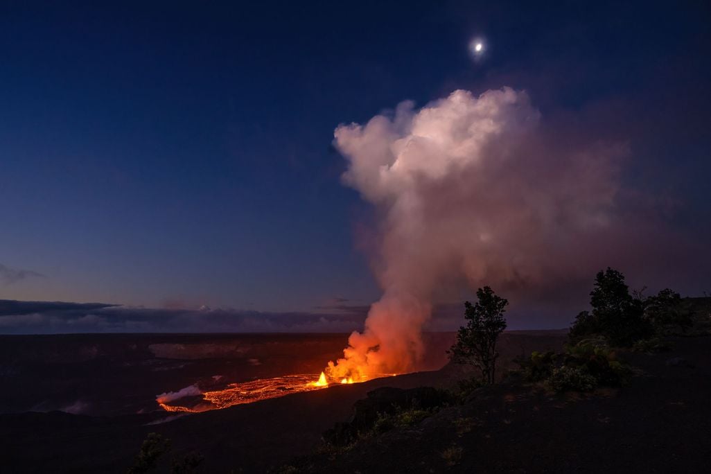 Volcanic eruption in Hawaii