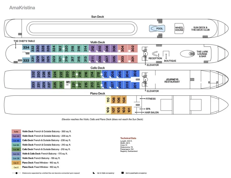 AmaKristina deck plan image