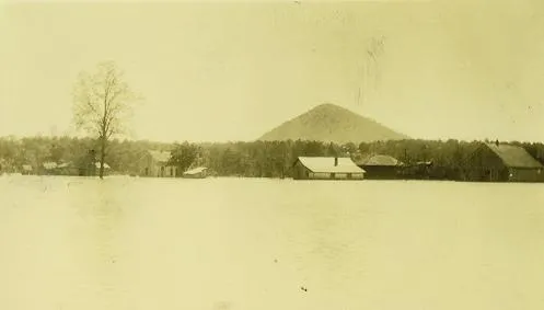 The Arkansas River flooded Natural Steps, Arkansas in 1927