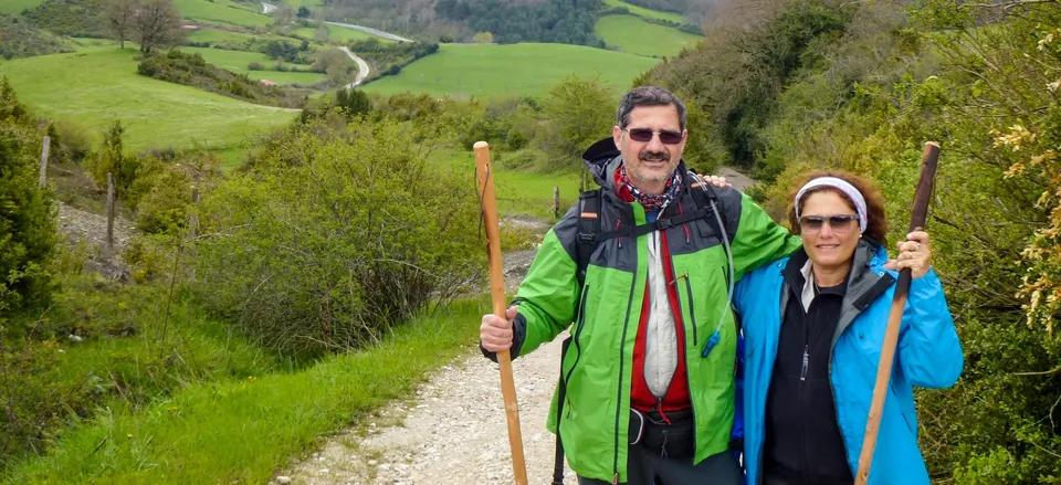  Travelers along the Camino de Santiago 