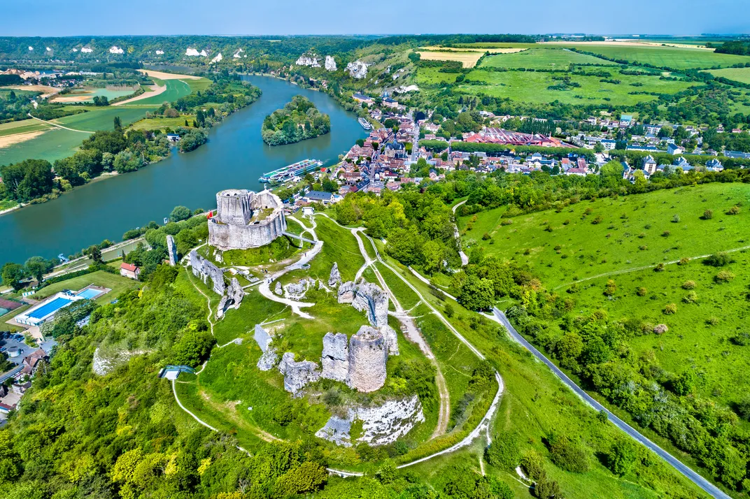 Château Gaillard perched over the Seine at Les Andelys