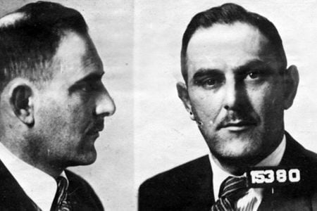 A mugshot of "Count" Lustig