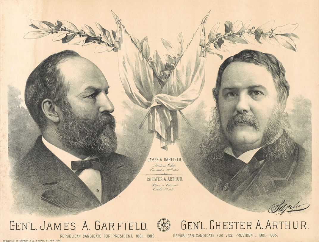 James Garfield/Chester Arthur poster