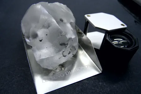The 910-carat diamond discovered in Lesotho