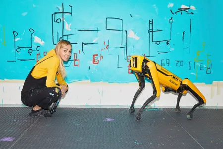 Agnieszka Pilat has been creating art using Boston Dynamics&#39; robot dogs for years.